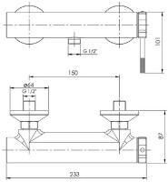 Baterie de duș Imprese Brenta ZMK071901080 imaginea #2 — magazin online Desire.md