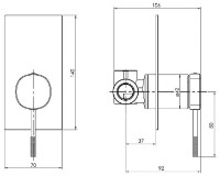 Смеситель для душа Imprese Brenta ZMK071901081 фото №2 — интернет-магазин Desire.md