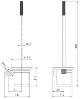 Ершик для унитаза Imprese Brenta ZMK091908260 фото №2 — интернет-магазин Desire.md