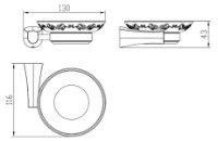 Мыльница Imprese Cuthna Antiqua 110280 фото №2 — интернет-магазин Desire.md