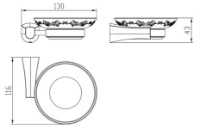Suport săpun Imprese Cuthna Zlato 110280 imaginea #2 — magazin online Desire.md