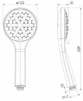 Pară de duș Imprese f03600101BA imaginea #3 — magazin online Desire.md