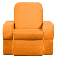 Fotoliu extensibil Edka Terra 3in1 100x200x30 P14 Orange Mandarin imaginea #2 — magazin online Desire.md