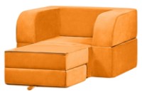 Fotoliu extensibil Edka Terra 3in1 100x200x30 P14 Orange Mandarin imaginea #3 — magazin online Desire.md