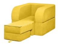 Fotoliu extensibil Edka Terra 3in1 80x180x30 M13 Sunny Yellow imaginea #3 — magazin online Desire.md
