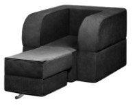 Fotoliu extensibil Edka Terra 3in1 80x180x30 M37 Black imaginea #3 — magazin online Desire.md