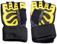 Перчатки для тренировок HMS L Black/Yellow RST01 фото №2 — интернет-магазин Desire.md