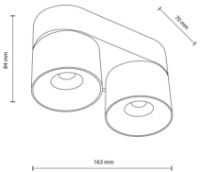 Потолочный светильник Tk-Lighting Spark Duo 18171 White фото №3 — интернет-магазин Desire.md