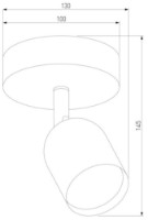 Spot Tk-Lighting Top 3301 Black/Gold imaginea #2 — magazin online Desire.md