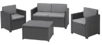 Набор садовой мебели Keter Monaco Set with Storage Table Graphite (216779) фото №1 — интернет-магазин Desire.md