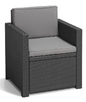 Набор садовой мебели Keter Monaco Set with Storage Table Graphite (216779) фото №5 — интернет-магазин Desire.md