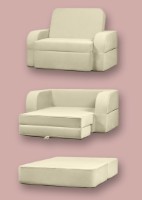 Fotoliu extensibil Edka Terra 3in1 120x200x30 M2 Cream imaginea #2 — magazin online Desire.md