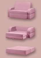 Бескаркасный диван Edka Terra 3in1 140x200x30 M36 Pink фото №2 — интернет-магазин Desire.md