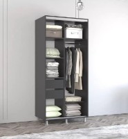 Шкаф-купе Mobildor-Lux Aron with Lamellas 110x240 Anthracite/White (00010429) фото №2 — интернет-магазин Desire.md