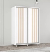 Dulap cu uşi glisante Mobildor-Lux Aron with Lamellas 120x220 White/Oak Sonoma (00010361) imaginea #1 — magazin online Desire.md