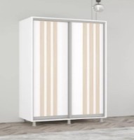 Dulap cu uşi glisante Mobildor-Lux Aron with Lamellas 180x230 White/Oak Sonoma (00010377) imaginea #1 — magazin online Desire.md