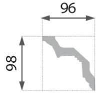 Плинтус потолочный Marbet B22 фото №2 — интернет-магазин Desire.md