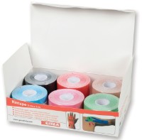 Bandă kineziologică Gima 5cm 5 m Mix 6pcs (34752) imaginea #2 — magazin online Desire.md
