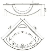 Ванна VOLLE 12-88-103 фото №2 — интернет-магазин Desire.md
