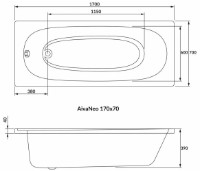 Cadă de baie VOLLE Aiva Neo (1229.001770) imaginea #2 — magazin online Desire.md