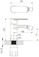 Baterie pentru bideu VOLLE Fiesta (1534.020104) imaginea #2 — magazin online Desire.md