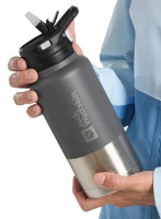 Бутылка для воды Jack Wolfskin Saima Insulated Straw Asphalt 0.95L фото №4 — интернет-магазин Desire.md