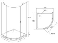 Душевая кабина VOLLE Orlando (10-22-504) фото №2 — интернет-магазин Desire.md