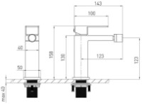 Смеситель для биде VOLLE Pardo (1548.020102) фото №2 — интернет-магазин Desire.md
