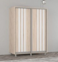 Шкаф-купе Mobildor-Lux Aron with Lamellas 180x210 Oak Sonoma/White (00010456)