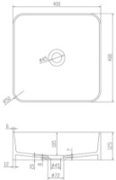 Lavoar VOLLE Solid Surface (13-40-210) imaginea #2 — magazin online Desire.md