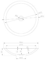 Умывальник VOLLE Solid Surface (13-40-856) фото №3 — интернет-магазин Desire.md