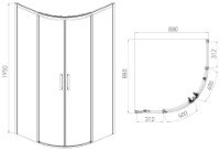 Душевая кабина VOLLE Solo (1010.114515) фото №2 — интернет-магазин Desire.md