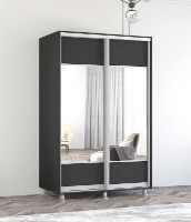 Dulap cu uşi glisante Mobildor-Lux Aron 170x240 Anthracite (aron1076) K1