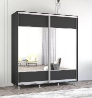 Dulap cu uşi glisante Mobildor-Lux Aron 220x240 Anthracite (aron1300) K1