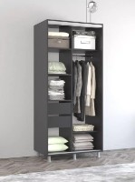 Шкаф-купе Mobildor-Lux Aron 100x230 Anthracite (aron690) K3 фото №2 — интернет-магазин Desire.md