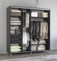 Шкаф-купе Mobildor-Lux Aron 200x230 Anthracite (aron835) K3 фото №2 — интернет-магазин Desire.md