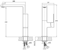 Смеситель для кухни Rozzy Jenori Rod (RBZ091-8M) фото №2 — интернет-магазин Desire.md