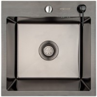 Кухонная мойка Art Flame Hana Plus 45x45 Black фото №2 — интернет-магазин Desire.md