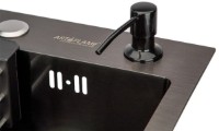 Кухонная мойка Art Flame Hana Plus 45x45 Black фото №3 — интернет-магазин Desire.md