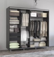 Шкаф-купе Mobildor-Lux Aron Chipboard/Mirror 220x220 Anthracite (aron2292) фото №2 — интернет-магазин Desire.md