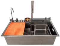 Chiuvetă de bucătărie Art Flame Maria Lux 75x45 Black imaginea #2 — magazin online Desire.md