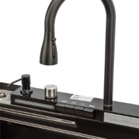 Chiuvetă de bucătărie Art Flame Mary 68x45 Black imaginea #4 — magazin online Desire.md