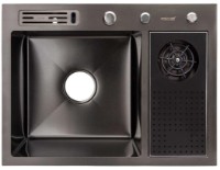 Chiuvetă de bucătărie Art Flame Viola 65x45 Black imaginea #2 — magazin online Desire.md