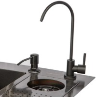 Chiuvetă de bucătărie Art Flame Viola 65x45 Black imaginea #3 — magazin online Desire.md