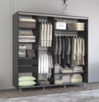 Шкаф-купе Mobildor-Lux Aron 220x240 Anthracite (aron2198) фото №2 — интернет-магазин Desire.md