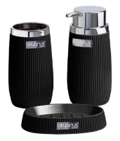 Set pentru baie Okyanus Stripe Round 479 Black/Chrom