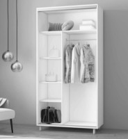 Dulap cu uşi glisante Mobildor-Lux Aron-P Chipboard/Mirror 170x240 Anthracite (00010727) imaginea #2 — magazin online Desire.md