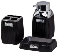 Set pentru baie Okyanus Stripe Square 502 Black/Chrome