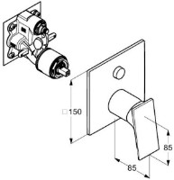Смеситель для ванны Kludi Decus (54759N075) фото №2 — интернет-магазин Desire.md
