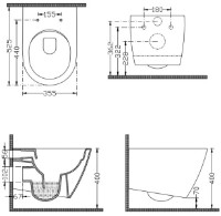 Унитаз DuraBagno Line (2731K) фото №2 — интернет-магазин Desire.md
